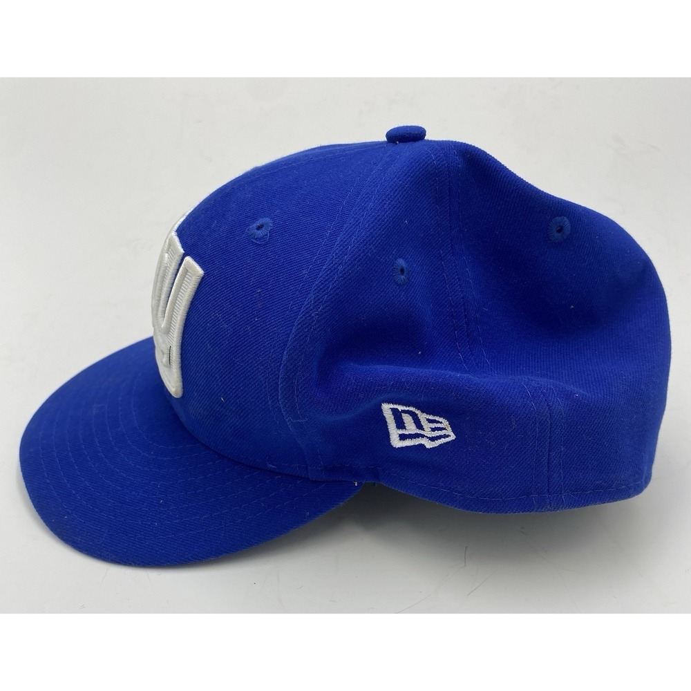 New Era New York‎ Giants NFL Fitted Cap Breast Cancer Patch Blue Size 7 7/8 - Picture 3 of 7